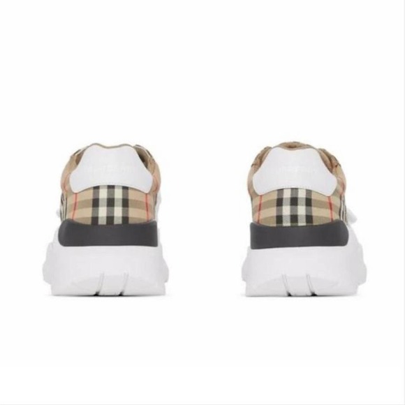 BURBERRY Regis check logo sneakers - Picture 2 of 4